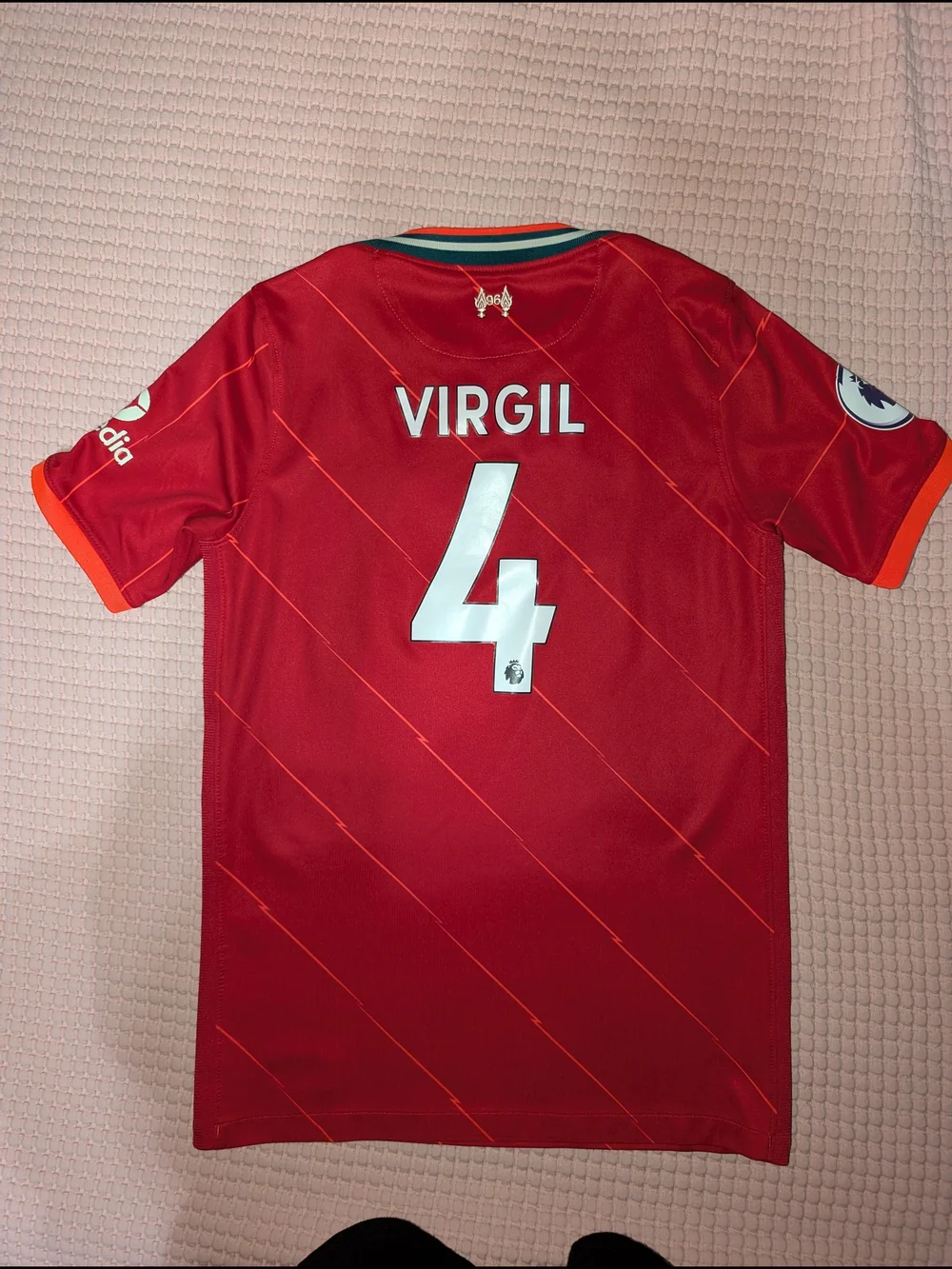 Nike Kids' Liverpool FC Red Soccer Jersey - #4 Virgil